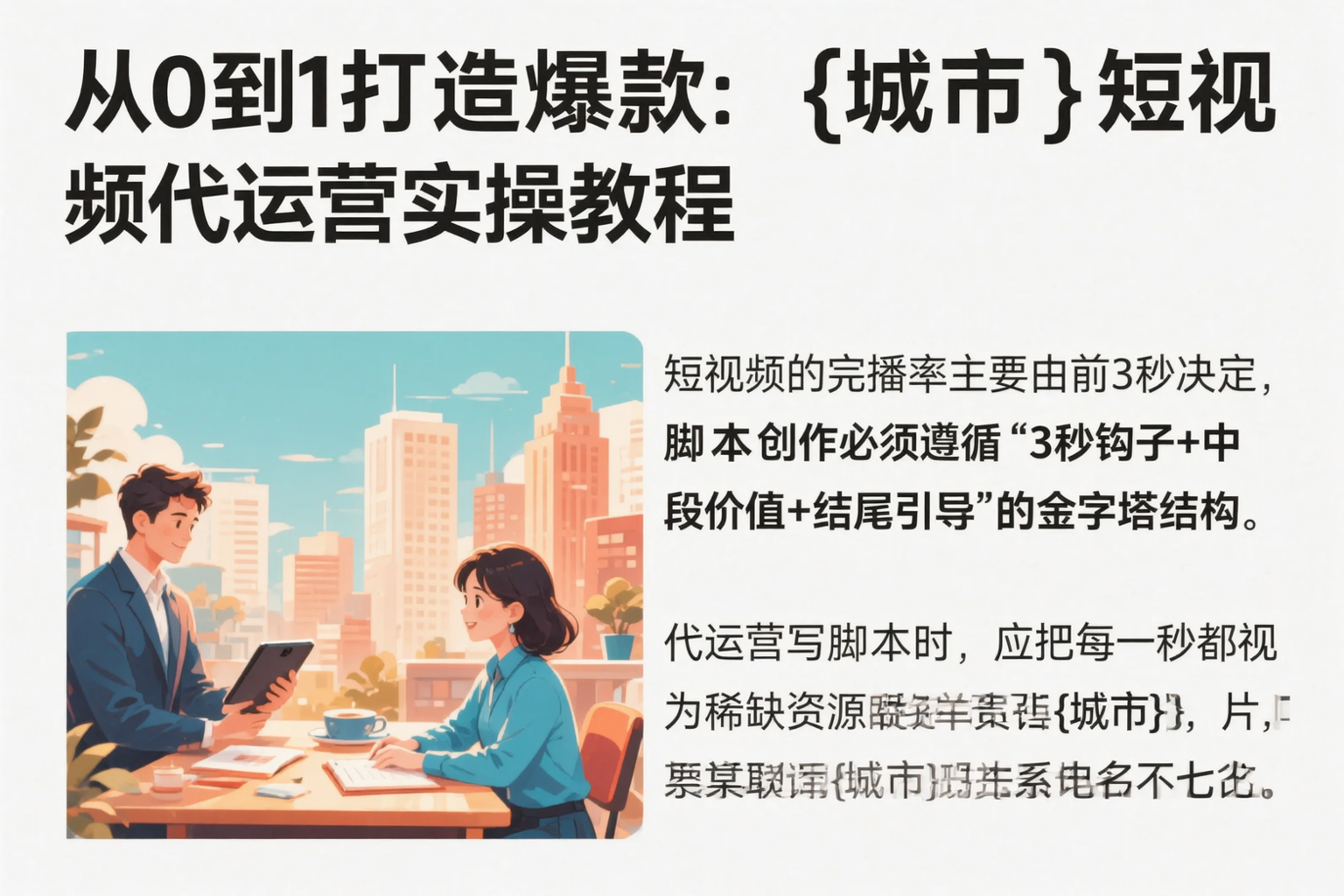 从0到1打造爆款：许昌短视频代运营实操教程