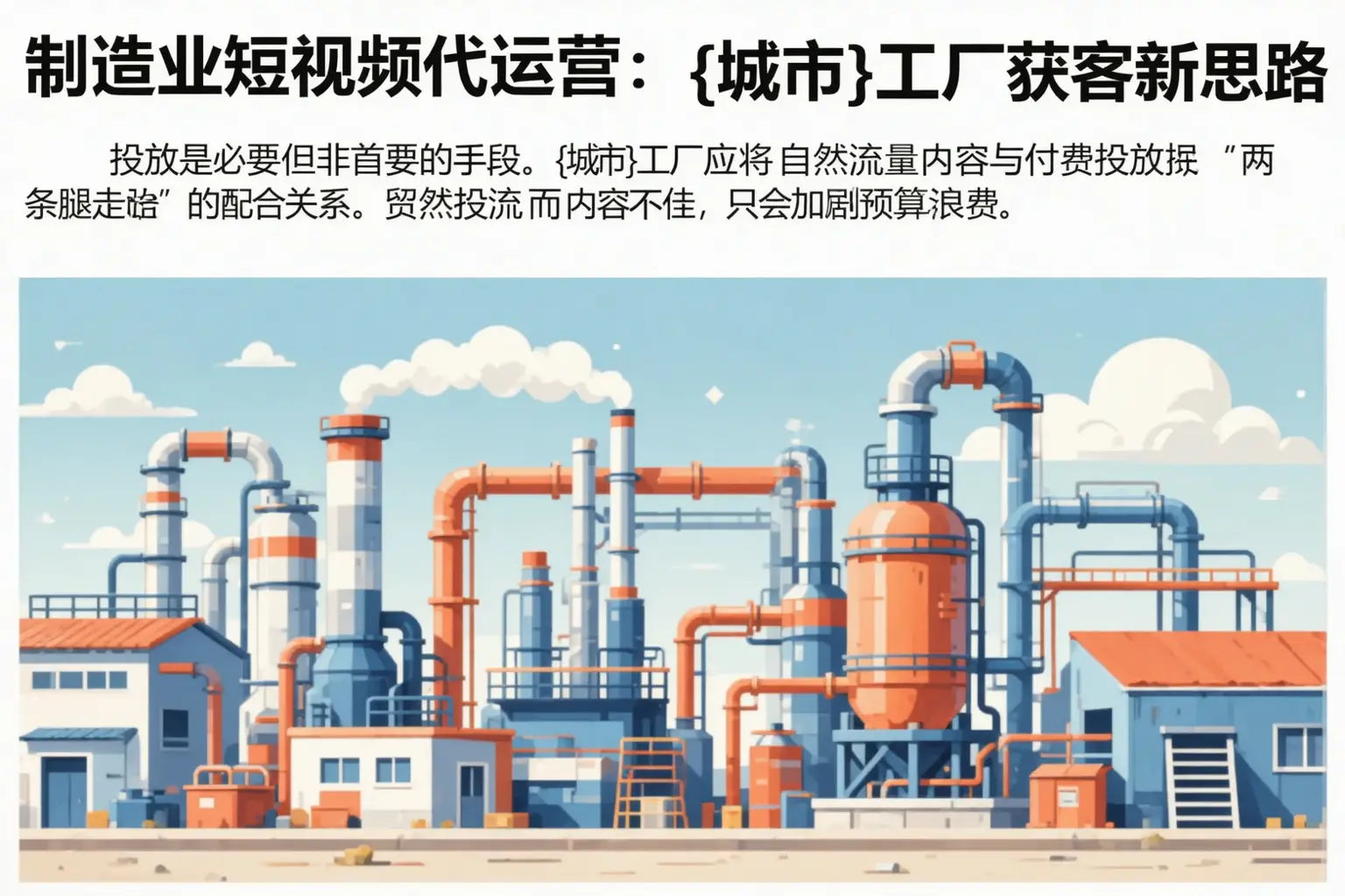 制造业短视频代运营:许昌工厂获客新思路