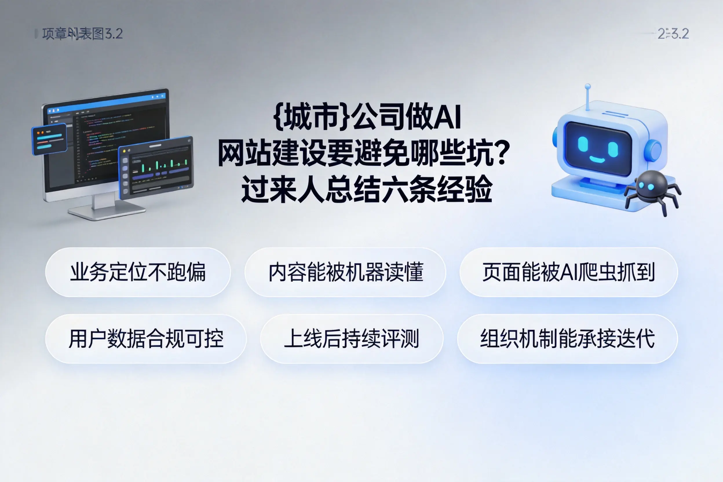 许昌公司做AI网站建设要避免哪些坑？过来人总结六条经验