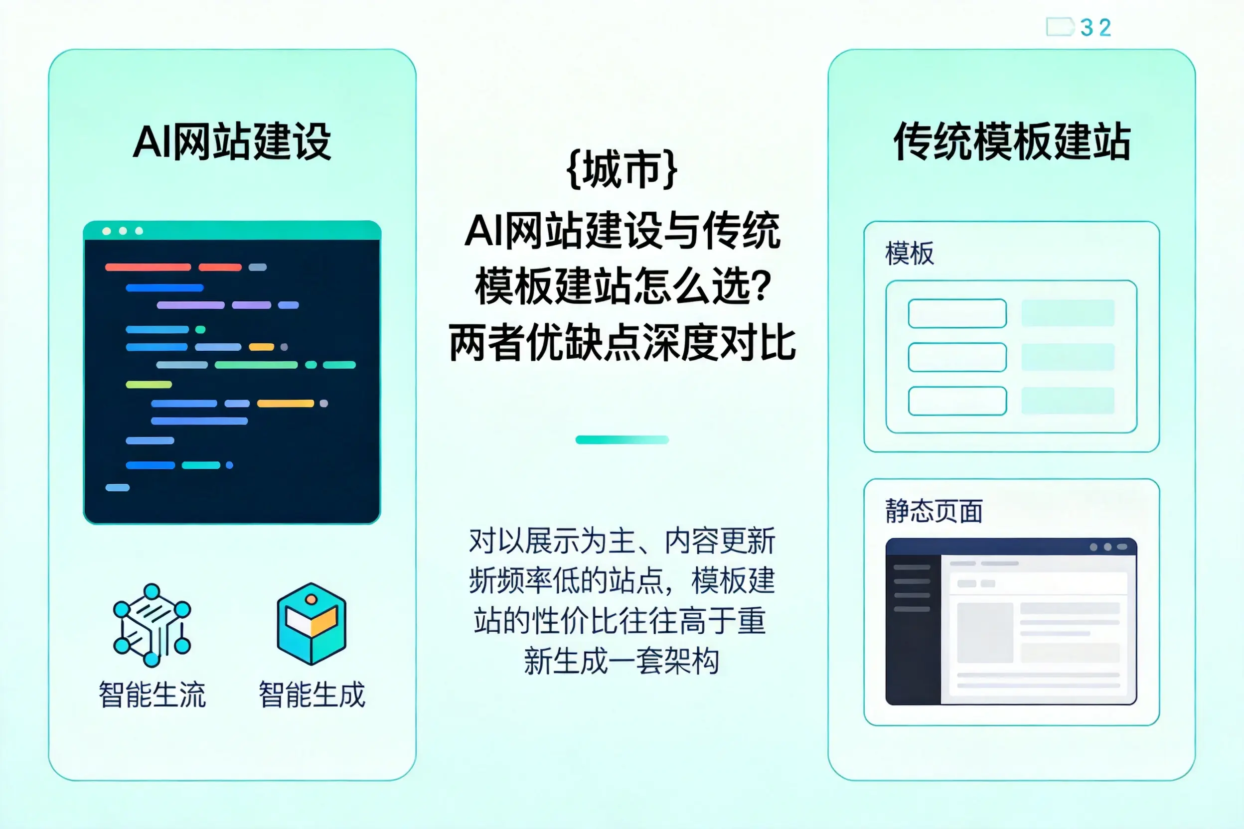 许昌AI网站建设与传统模板建站怎么选?两者优缺点深度对比
