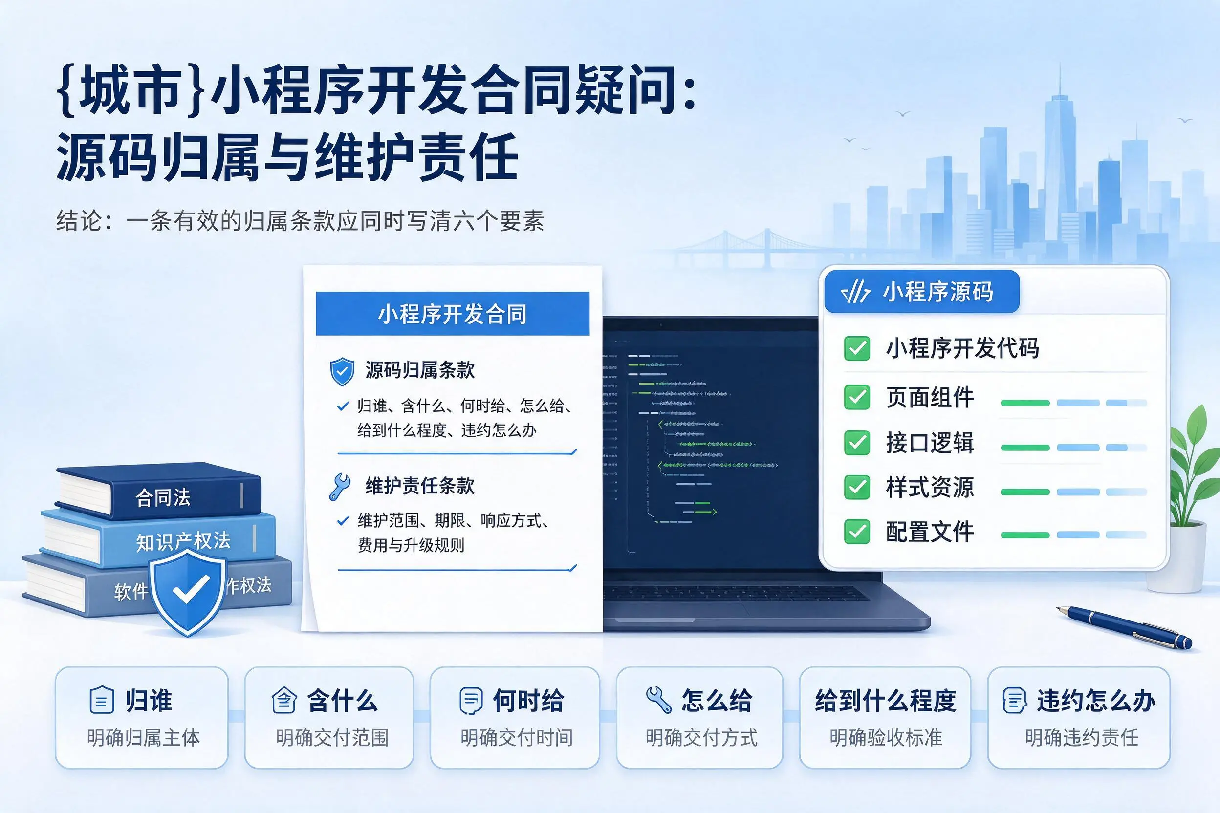 许昌小程序开发合同疑问:源码归属与维护责任