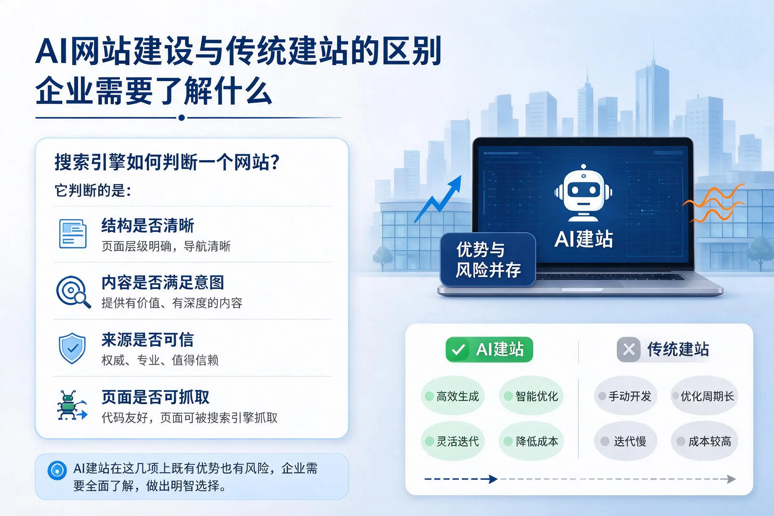 AI网站建设与传统建站的区别,许昌企业需要了解什么