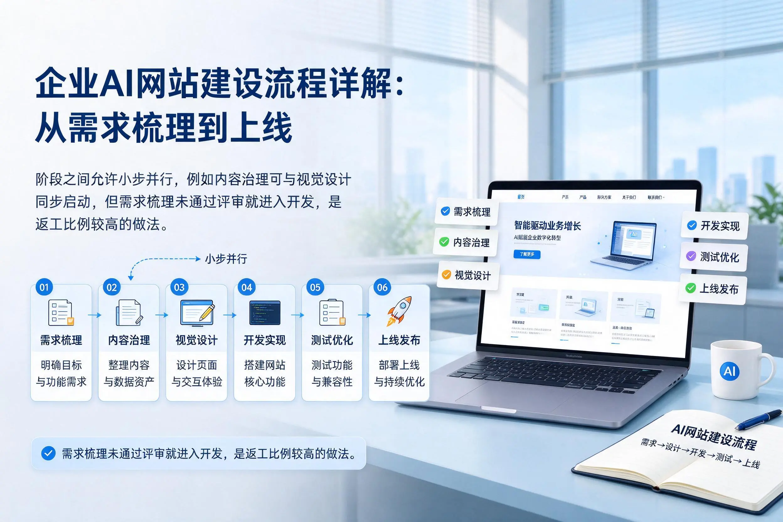 许昌企业AI网站建设流程详解：从需求梳理到上线